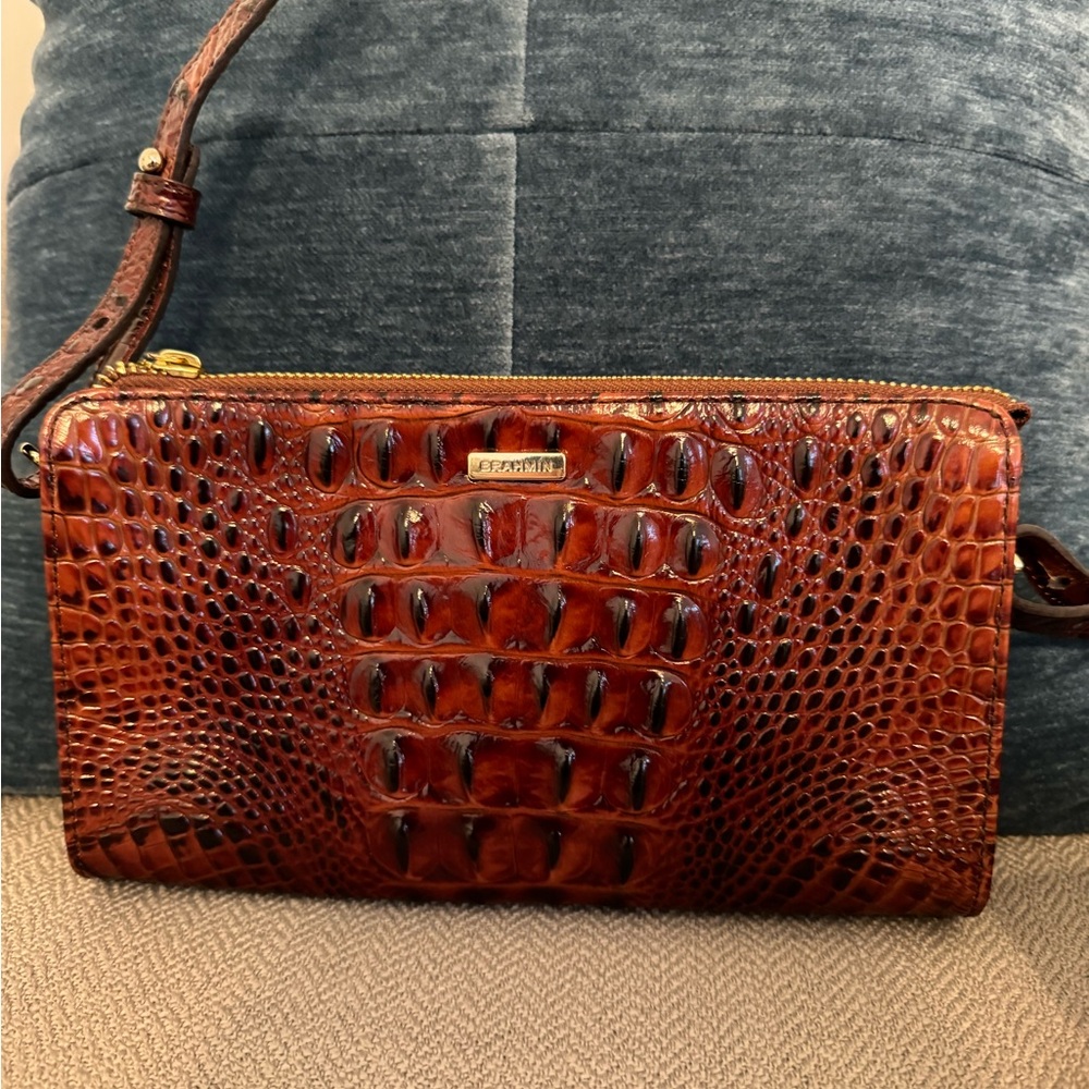 BRAHMIN Sienna Leather Crossbody Bag